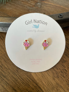 Ice Cream Cutie Stud Earrings