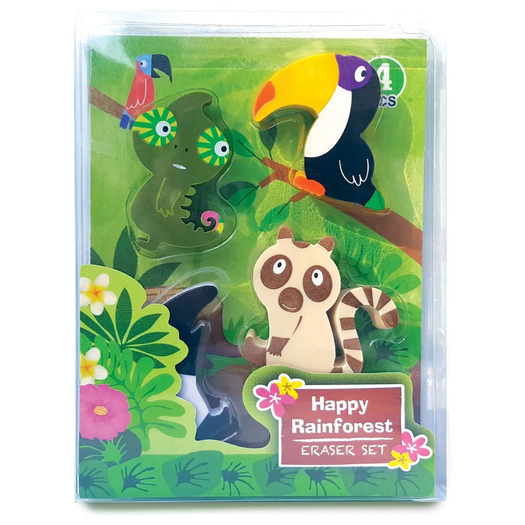 Rainforest Eraser Set