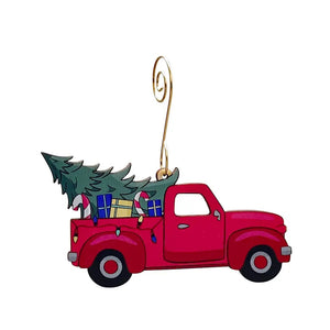 Christmas Tree Truck Ornament