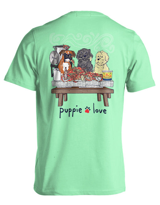 Puppie Love Crab Feast Adult Short Sleeve Tee