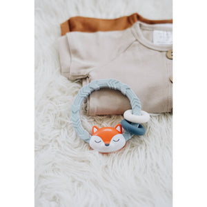 Itzy Ritzy Silicone Teething Rattle - Fox