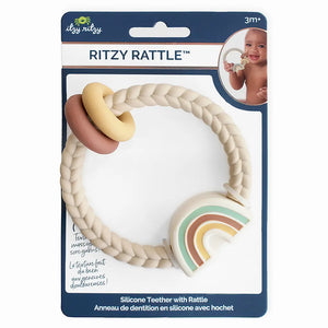 Itzy Ritzy Silicone Rattle - Neutral Rainbow