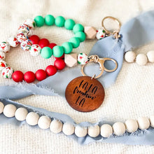 Load image into Gallery viewer, Holiday Silicone Wristlet Keychain