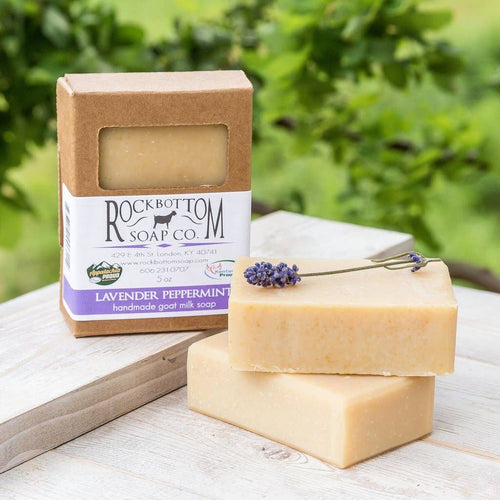 Rock Bottom Soap Co. Lavender Peppermint Goatmilk Soap