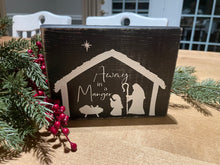 Load image into Gallery viewer, Away in a Manger Nativity  Sign Sitter Christmas