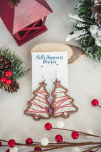 Load image into Gallery viewer, Christmas Cake Dangle Earrings