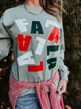 Load image into Gallery viewer, GREEN FA LA LA LA Long Sleeve Tee