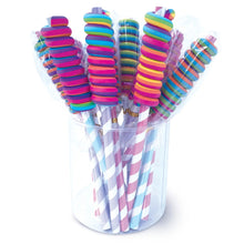 Load image into Gallery viewer, Rainbow Twist Scented Pencil &amp; Topper