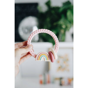 Itzy Ritzy Silicone Teething Rattle - Rainbow