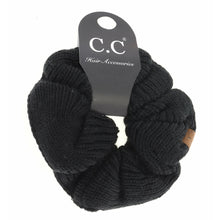 Load image into Gallery viewer, Solid Knit Ponytail C.C Scrunchie