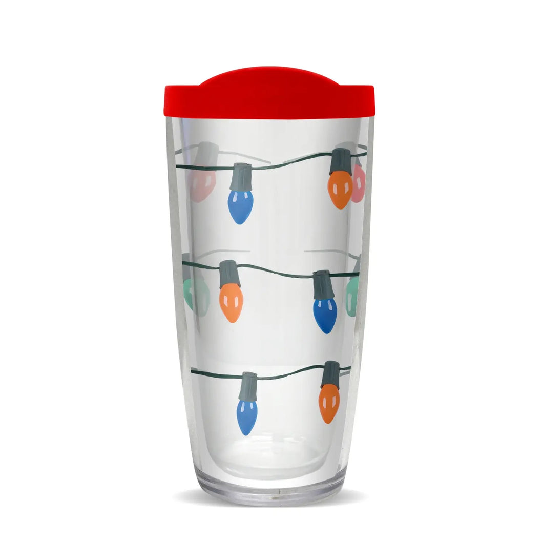 Christmas Lights 16 Oz Tumbler