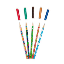 Load image into Gallery viewer, Happy Holidays Scented Pencil Toppers 5 Pack