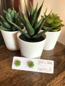 Sparkly Shamrock Earrings