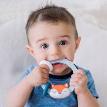 Load image into Gallery viewer, Itzy Ritzy Silicone Teething Rattle - Fox