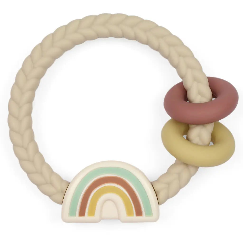 Itzy Ritzy Silicone Rattle - Neutral Rainbow