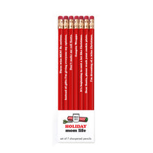 Load image into Gallery viewer, Holiday Mom Life Pencil Set