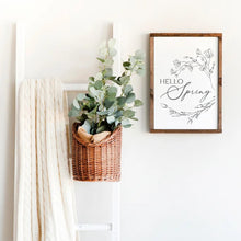 Load image into Gallery viewer, Hello Spring Wood Sign