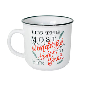 It's The Most Wonderful Time of the Year Ceramic Campfire Coffee Mug