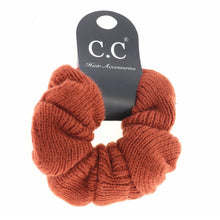 Load image into Gallery viewer, Solid Knit Ponytail C.C Scrunchie