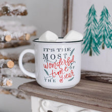 Load image into Gallery viewer, It&#39;s The Most Wonderful Time of the Year Ceramic Campfire Coffee Mug