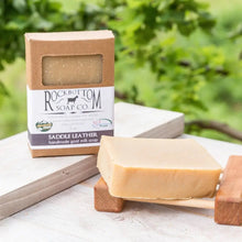 Load image into Gallery viewer, Rock Bottom Soap Co. Saddle Leather handmade goat milk soap