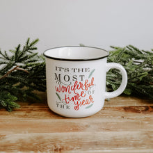 Load image into Gallery viewer, It&#39;s The Most Wonderful Time of the Year Ceramic Campfire Coffee Mug