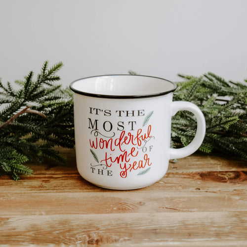 It's The Most Wonderful Time of the Year Ceramic Campfire Coffee Mug