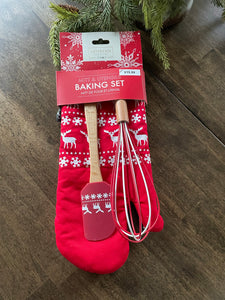 Holiday Baking Set-Mitt & Utensils