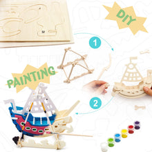 Load image into Gallery viewer, 3D Puzzle with Paint Kit - Swing Boat