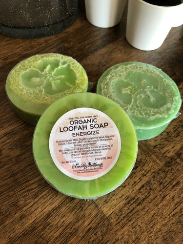 Organic Loofah Soap- Energize