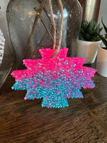 Aztec Freshie Car Freshener Turquoise & Pink