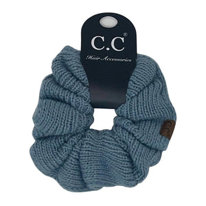 Solid Knit Ponytail C.C Scrunchie