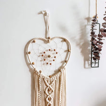 Load image into Gallery viewer, Heart Macrame Dreamcatcher