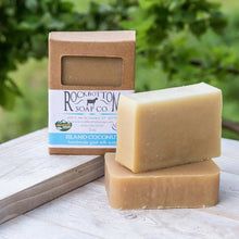 Load image into Gallery viewer, Rock Bottom Soap Co. Island Coconut handmade goat milk soap