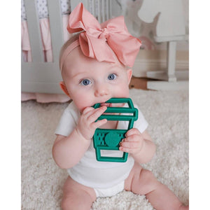 Itzy Ritzy Chew Crew Silicone Teether - Latte