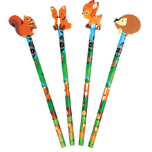 Load image into Gallery viewer, Woodland Animal Pencil with Eraser Topper